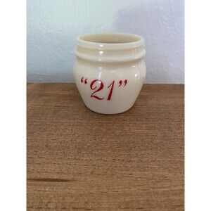 Jack & Charlie's "21" Club NYC Stoneware Condiment Jar